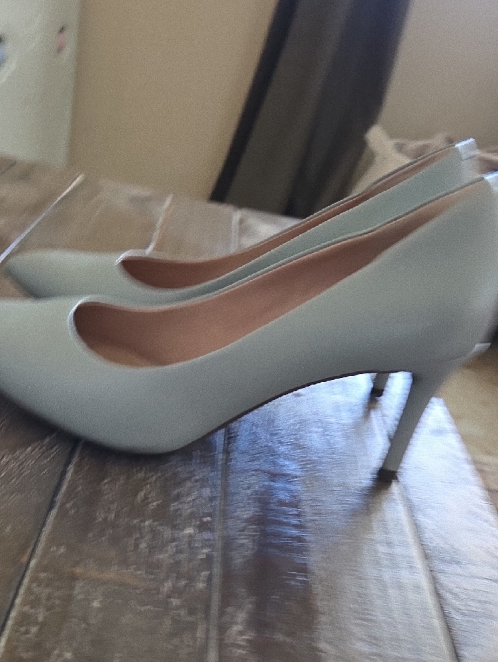 Rockport Pointed Toe Flats in Pale Blue - Picture 6 of 7